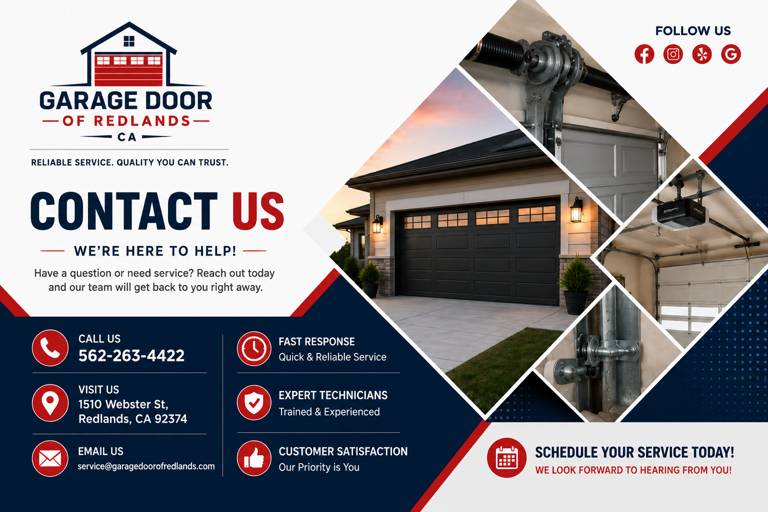 Garage Door of Redlands CA